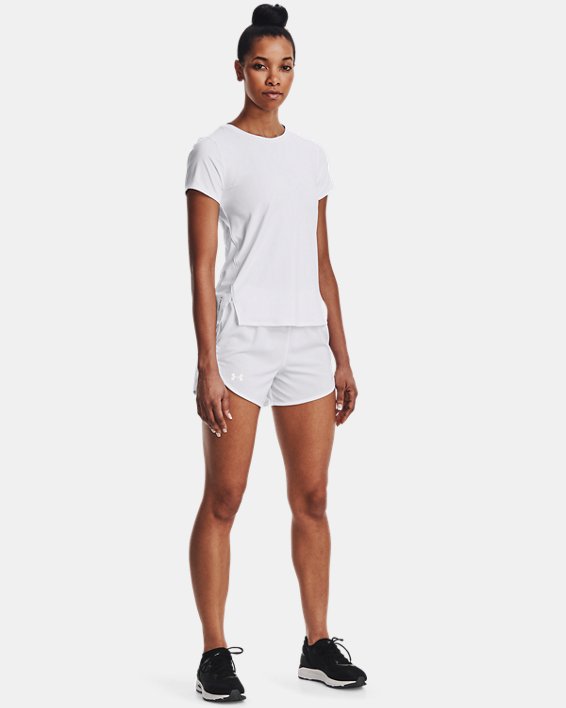 Women's UA Iso-Chill 200 Laser T-Shirt, White, pdpMainDesktop image number 2